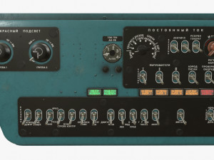 mi-8mt mi-17mt right side console russian 3D Model