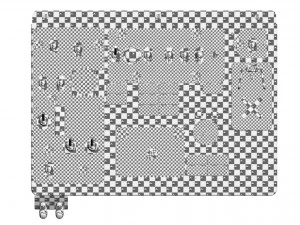 Mi-8MT Left Overhead Panels Board --244-- 3D Model