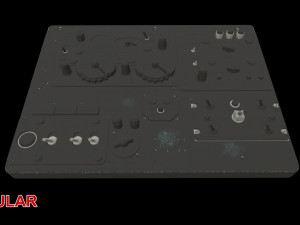 mi-8mt mi-17mt right overhead board english 3D Model