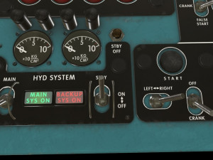 mi-8mt mi-17mt central overhead board english 3D Model
