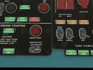 mi-8mt mi-17mt central overhead board english 3D Model