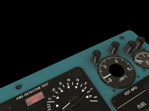 mi-8mt mi-17mt central overhead board english 3D Model