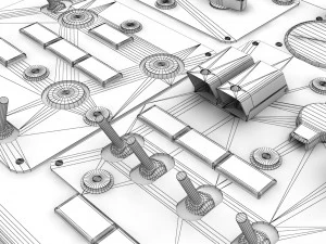 Ми-8МТ Ми-17МТ с центральным бортом на английском языке 3D Модель