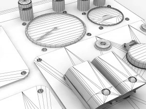 Ми-8МТ Ми-17МТ с центральным бортом на английском языке 3D Модель
