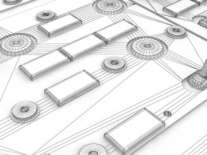 Ми-8МТ Ми-17МТ с центральным бортом на английском языке 3D Модель
