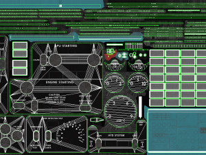 mi-8mt mi-17mt central overhead board english 3D Model