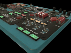 mi-8mt mi-17mt central overhead board russian Modelo 3D