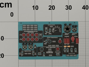 mi-8mt mi-17mt central overhead board russian Modelo 3D