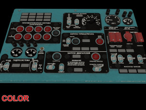 mi-8mt mi-17mt central overhead board russian Modelo 3D