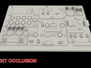 mi-8mt mi-17mt central overhead board russian Modelo 3D