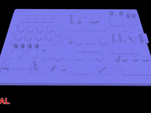 mi-8mt mi-17mt central overhead board russian Modelo 3D