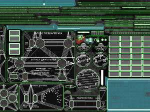 mi-8mt mi-17mt central overhead board russian Modelo 3D