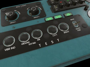 mi-8mt mi-17mt left side console english 3D Model
