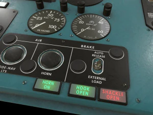 mi-8mt mi-17mt left side console english 3D Model