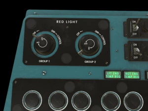 mi-8mt mi-17mt left side console english 3D Model