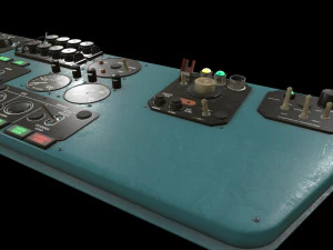 mi-8mt mi-17mt left side console english 3D Model