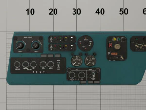mi-8mt mi-17mt left side console english 3D Model