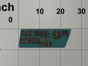 mi-8mt mi-17mt left side console english 3Dモデル