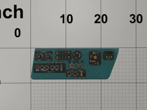 mi-8mt mi-17mt left side console english 3D Model