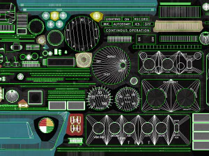 mi-8mt mi-17mt left side console english 3D Model
