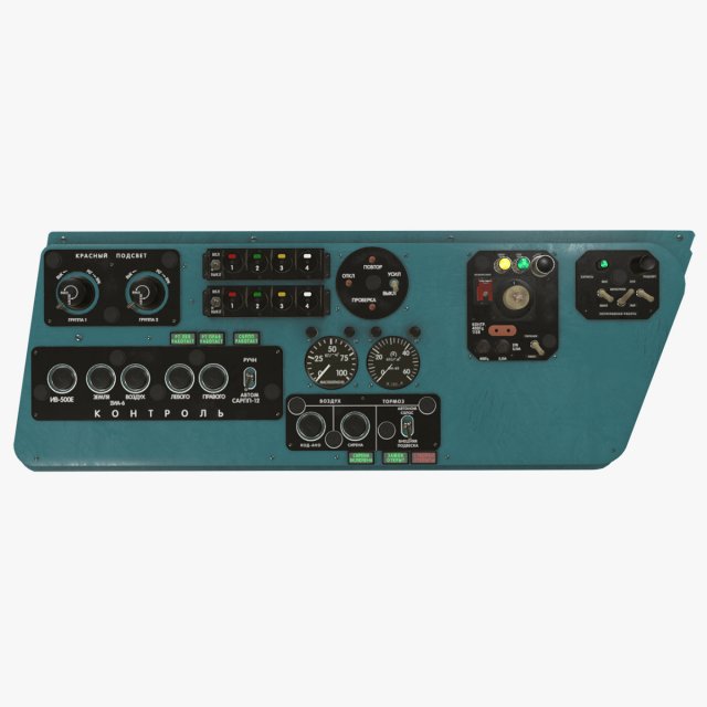 mi-8mt mi-17mt left side console russian Model 3D .c4d .max .obj .3ds .fbx .stl .blend 
