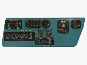 mi-8mt mi-17mt left side console russian 3D Model