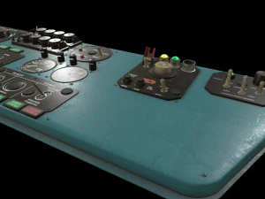 mi-8mt mi-17mt console do lado esquerdo russo Modelo 3D