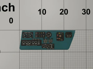mi-8mt mi-17mt console do lado esquerdo russo Modelo 3D