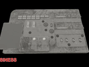 mi-8mt mi-17mt left circuit console english 3D Model
