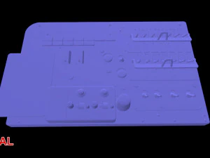 mi-8mt mi-17mt left circuit console english 3D Model