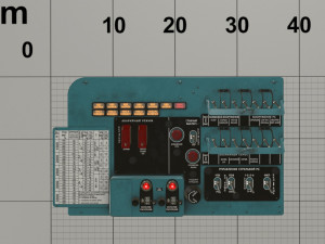 mi-8mt mi-17mt left circuit console russian 3D Model