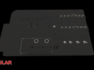 mi-8mt mi-17mt left circuit console russian 3D Model