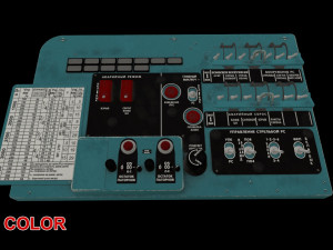 mi-8mt mi-17mt left circuit console russian 3D Model