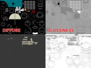 mi-8mt mi-17mt panel boards english 3D Model