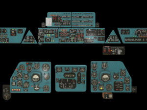 mi-8mt mi-17mt panel boards russian 3D Model