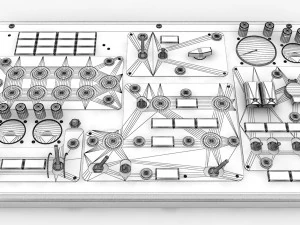 Flight Simulator Panels Of Helicopter Mi-8MT Mi-17MT --254-- 3D Model