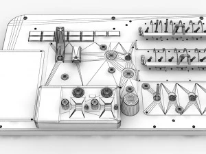 Flight Simulator Panels Of Helicopter Mi-8MT Mi-17MT --254-- 3D Model