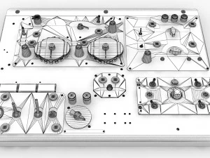 Flight Simulator Panels Of Helicopter Mi-8MT Mi-17MT --254-- 3D Model