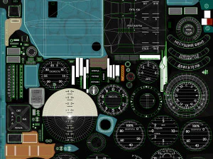 Flight Simulator Panels Of Helicopter Mi-8MT Mi-17MT --254-- 3D Model