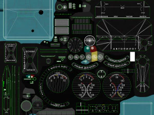 Flight Simulator Panels Of Helicopter Mi-8MT Mi-17MT --254-- 3D Model