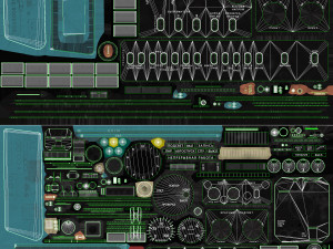 mi-8mt mi-17mt panel boards russian 3D Model
