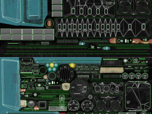 Flight Simulator Panels Of Helicopter Mi-8MT Mi-17MT --254-- 3D Model