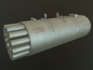 rocket launcher b-8v20a 3D 模型