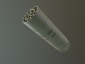 rocket launcher b-8v20a 3D 模型