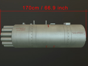 rocket launcher b-8v20a 3D 模型