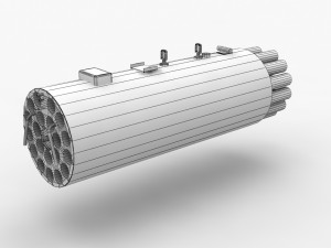 rocket launcher b-8v20a 3D 模型
