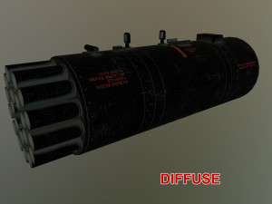 rocket launcher b-8v20a 3D 模型
