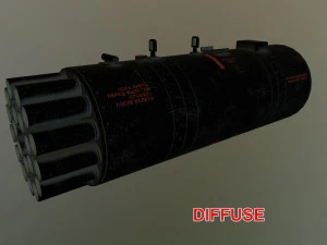 Rocket Launcher B-8V20A --129-- 3D Model