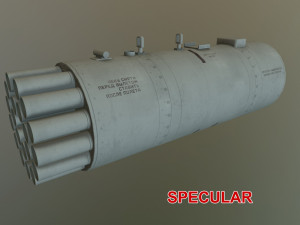 rocket launcher b-8v20a 3D 模型