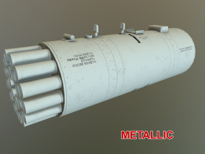 rocket launcher b-8v20a 3D 模型